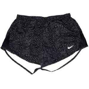 Nike Black and White Athletic Shorts Performance Design